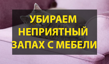 как убрать неприятный запах с мебели